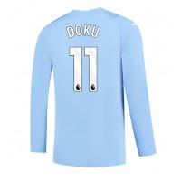 Camiseta Manchester City Jeremy Doku #11 Primera Equipación Replica 2023-24 mangas largas